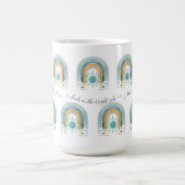 BOHO Moderner Regenbogen Sonne Herz Wasserfarbe Bl Kaffeetasse (Mittel)