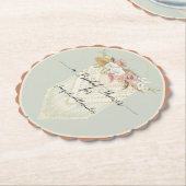 BOHO Modernes Blumengrün Macrame Brautparty Untersetzer (angewinkelt)
