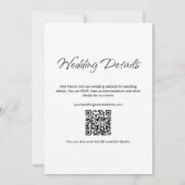 Boho Modernes Lässiges Foto Minimalistisch Hochzei Einladung (Rückseite)