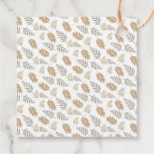 Boho Modernes Leaf im ganzen Alter Geburtstag Geschenkanhänger (Rückseite)