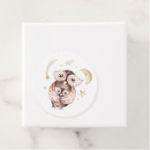 Boho Mommy and Baby Owl Woodland Baby Shower Geschenkanhänger (Beispiel)