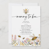 Boho Mommy-to-Bee Baby Shower Einladung (Vorderseite)