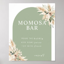 Boho Momosa Pampas Grass Bar