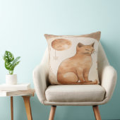 Boho-Mond-Katzendesign Kissen (Stuhl )
