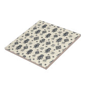 Boho Monkey Jungle Safari Pattern (2) Fliese (Seite)