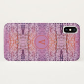 Boho Monogram Case-Mate iPhone Hülle (Rückseite (Horizontal))