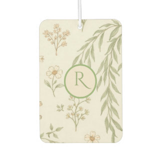 Boho-Monogramm Cottagecore-Geschenk Autolufterfrischer