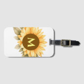 Boho-Monogramm Cottagecore-Geschenk Gepäckanhänger (Vorderseite (Horizontal))