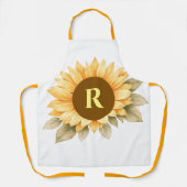 Boho-Monogramm Cottagecore-Geschenk Schürze (Vorderseite)
