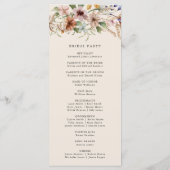 Boho-Monogramm-Programm Programm (Rückseite)