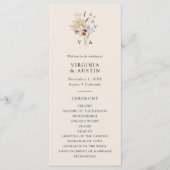 Boho-Monogramm-Programm Programm (Vorderseite)