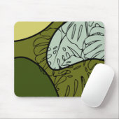 Boho Monstera Blätter Mousepad (Mit Mouse)