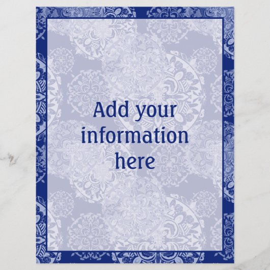 Boho Moody Blues Mandalases Flyer (Vorne)