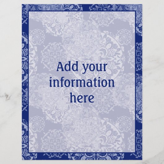 Boho Moody Blues Mandalases Flyer (Vorne)