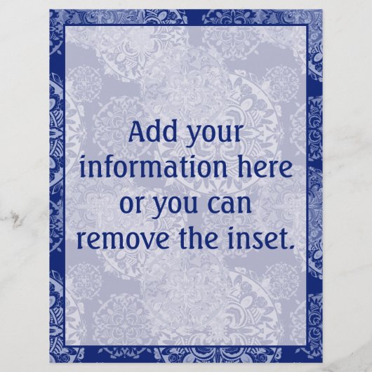 Boho Moody Blues Mandalases Flyer (Hinten)