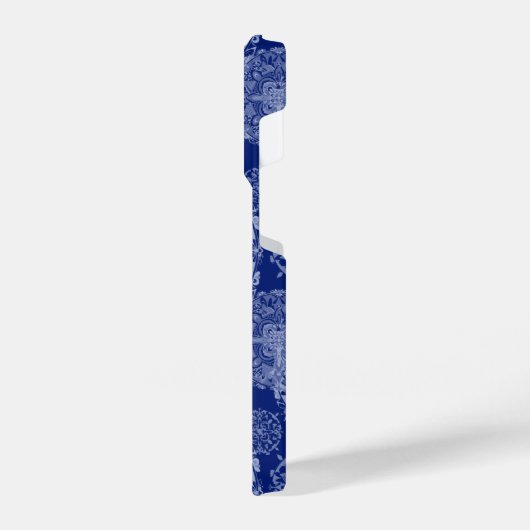 Boho Moody Blues Mandalases iPhone Hülle (Linke Seite)