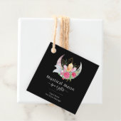 Boho Moon Crystals Feathers Blume Business Card Geschenkanhänger (Beispiel)