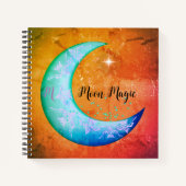 Boho Moon Magic Orange Personal Journal Notizblock (Vorderseite)