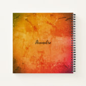 Boho Moon Magic Orange Personal Journal Notizblock (Rückseite)