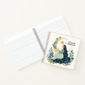 Boho Moon Maiden Spiral Notebook Notizblock (Innenseite)