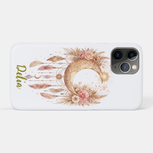 Boho Moon Mystical Vibe Case-Mate iPhone Hülle (Rückseite (Horizontal))