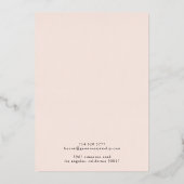 Boho Moon Phase | Terracotta Earring Display Card Folieneinladung (Rückseite)