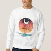 Boho Moon & Starry Rain Art Sweatshirt (Vorderseite)