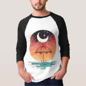 Boho Moon & Starry Rain T-Shirt (Vorderseite)