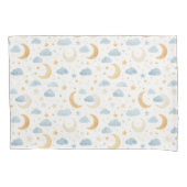 Boho Moon Stars Cloud Kids Kissenbezug (Vorderseite-Links)