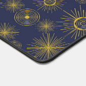 Boho Moon Stars Sun Blue Pattern Schreibtischunterlage (Ecke)