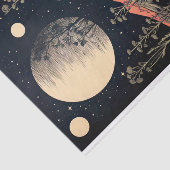 Boho Moon und Blume 4 Dekoupage Paper Seidenpapier (Ausschnitt)