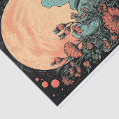 Boho Moon und Blume 6 Dekoupage Paper Seidenpapier (Ausschnitt)