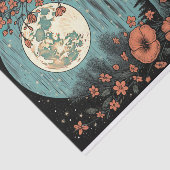 Boho Moon und Blume 8 Dekoupage Paper Seidenpapier (Ausschnitt)