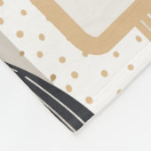 Boho Moon und Stars Personalisiert Baby Milestone Fleecedecke (Ecke)