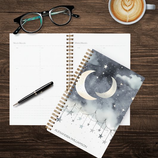 Boho Moons & Stars Planer