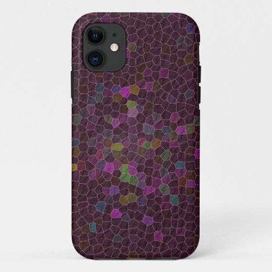 Boho Moosbeere gesteppte Fliesen-ethnische Grafik Case-Mate iPhone Hülle (Rückseite)