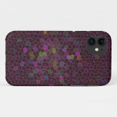 Boho Moosbeere gesteppte Fliesen-ethnische Grafik Case-Mate iPhone Hülle (Rückseite (Horizontal))