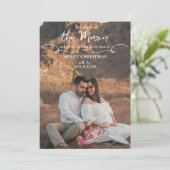 Boho more Die Merrier-Schwangerschaft Ankündigung (Stehend Vorderseite)