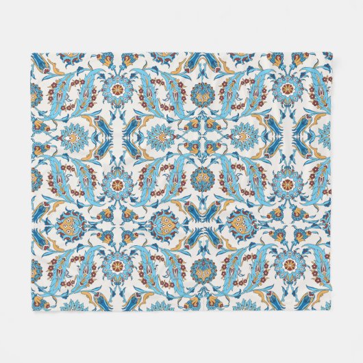 Boho Mosaic Blanket Fleecedecke (Vorderseite (Horizontal))