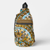 Boho Mosaic Tile Gelber Honey - Crossbody Bag (Vorderseite)