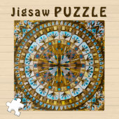 Boho Mosaic Tile Gelber Honey - Puzzle