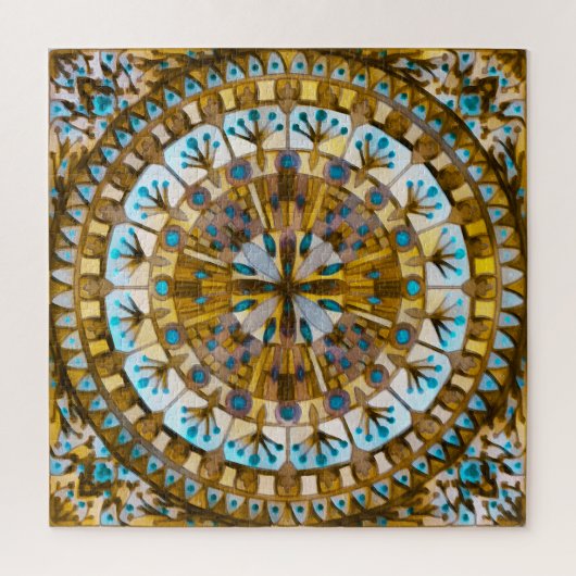 Boho Mosaic Tile Gelber Honey - Puzzle (Vertikal)