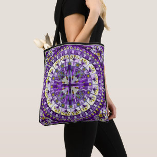 Boho Mosaic Tile Violet Flame - Tasche