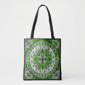 Boho-Mosaikfliese Grüne Grasnarbe - Tasche (Vorderseite)