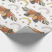 Boho Moth Geschenkpapier (Ecke)