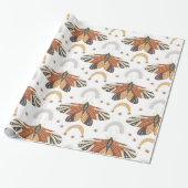 Boho Moth Geschenkpapier (Ungerollt)