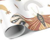 Boho Moth Geschenkpapier (Rolleneckpunkt)