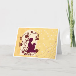 Boho Mother's Day Card (Gelb) Feiertagskarte