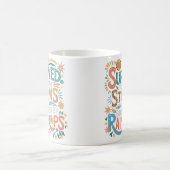Boho Motivierend Pastel Survivor Geschenk Kaffeetasse (Mittel)
