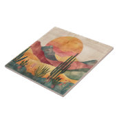 Boho Mountain Abstract  Fliese (Seite)